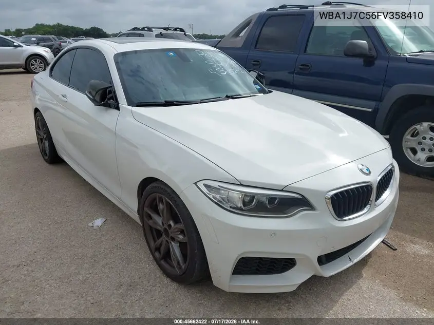 2015 BMW M235 VIN: WBA1J7C56FV358410 Lot: 45662422