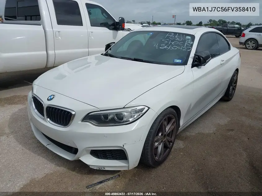 2015 BMW M235 VIN: WBA1J7C56FV358410 Lot: 45662422