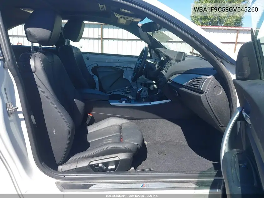2016 BMW 228I VIN: WBA1F9C58GV545260 Lot: 45355901