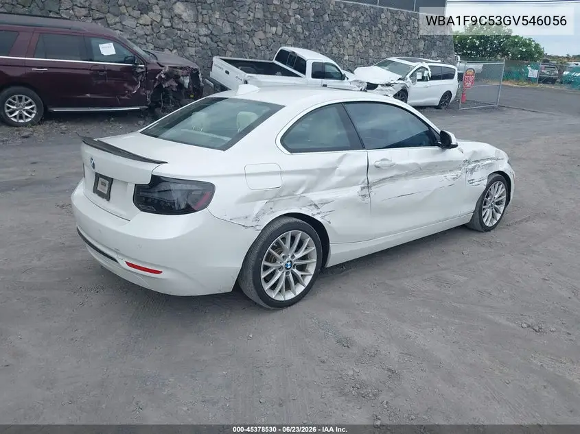 2016 BMW 228I VIN: WBA1F9C53GV546056 Lot: 45378530