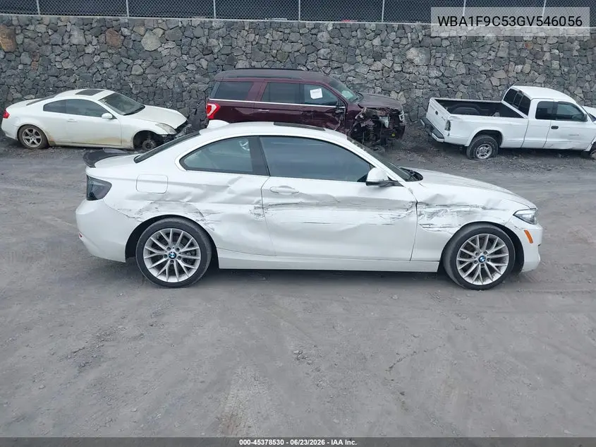 2016 BMW 228I VIN: WBA1F9C53GV546056 Lot: 45378530