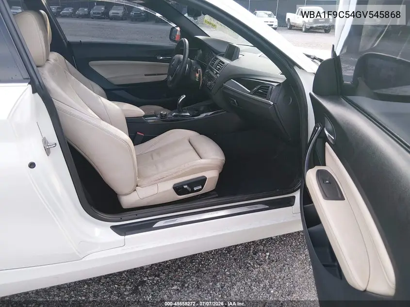 2016 BMW 228I VIN: WBA1F9C54GV545868 Lot: 45558272