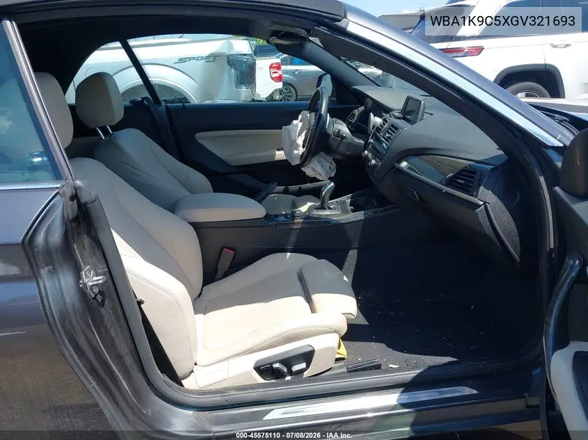 2016 BMW 228I VIN: WBA1K9C5XGV321693 Lot: 45575110