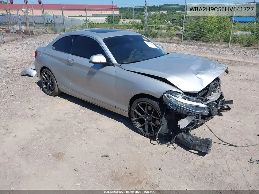 2017 BMW 230I xDrive VIN: WBA2H9C56HV641727 Lot: 45241122