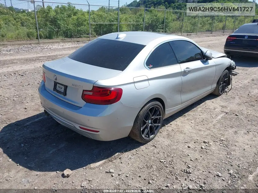 2017 BMW 230I xDrive VIN: WBA2H9C56HV641727 Lot: 45241122