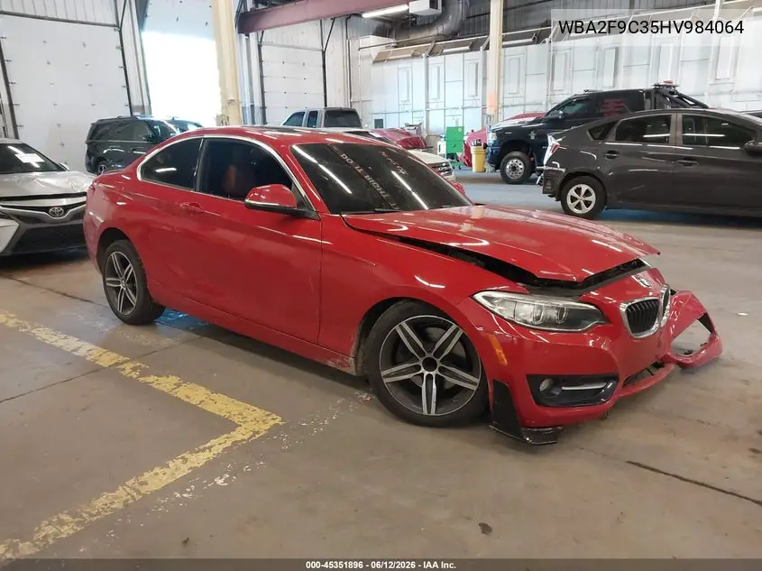 2017 BMW 230I VIN: WBA2F9C35HV984064 Lot: 45351896