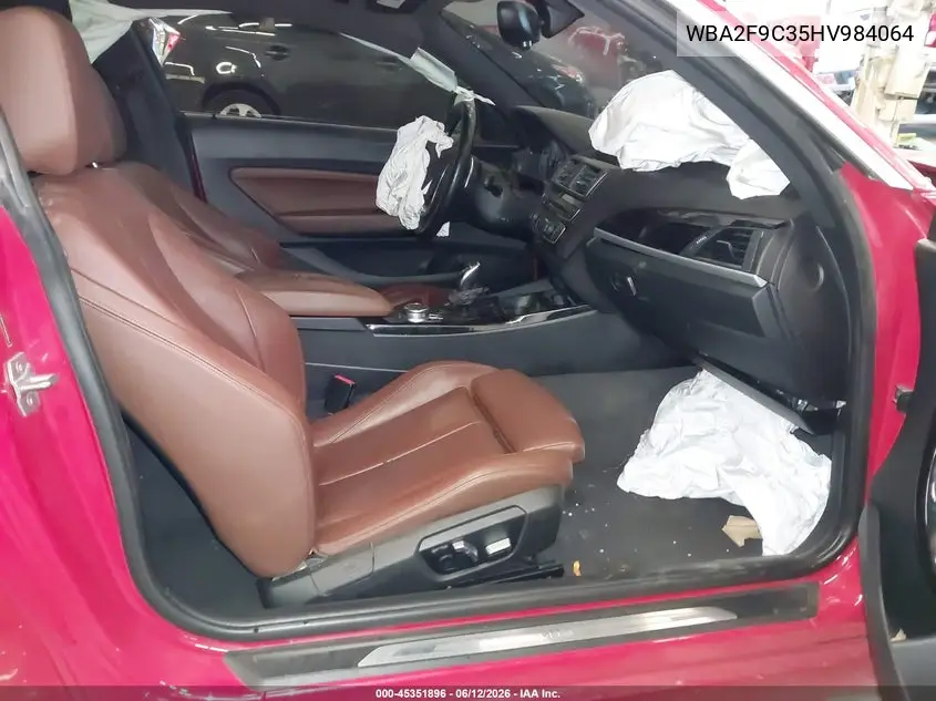 2017 BMW 230I VIN: WBA2F9C35HV984064 Lot: 45351896