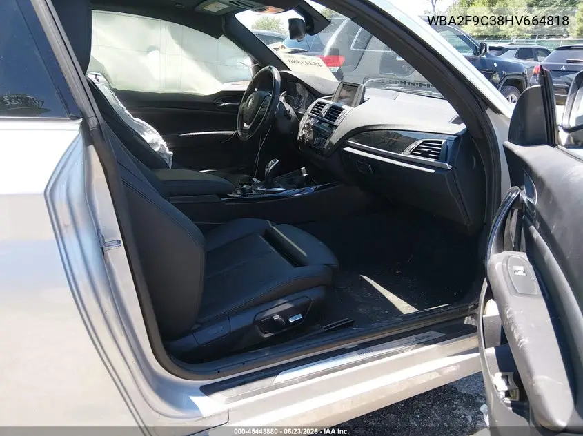2017 BMW 230I VIN: WBA2F9C38HV664818 Lot: 45443880