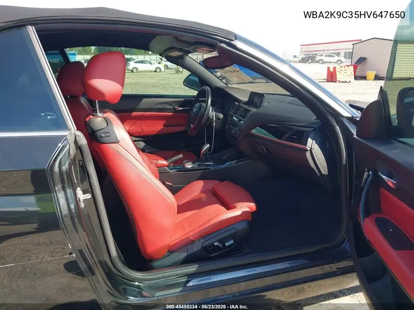 2017 BMW 230I VIN: WBA2K9C35HV647650 Lot: 45455334