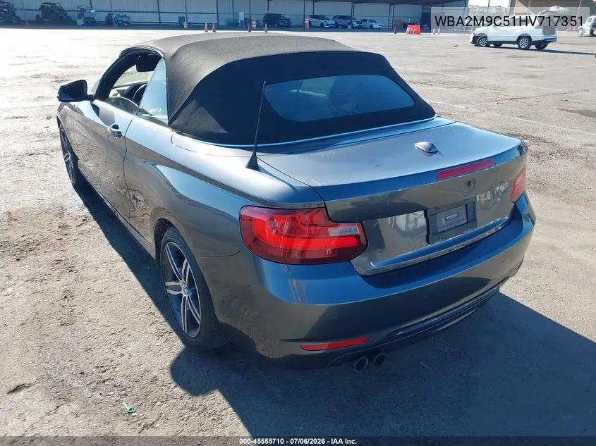 2017 BMW 230I xDrive VIN: WBA2M9C51HV717351 Lot: 45555710