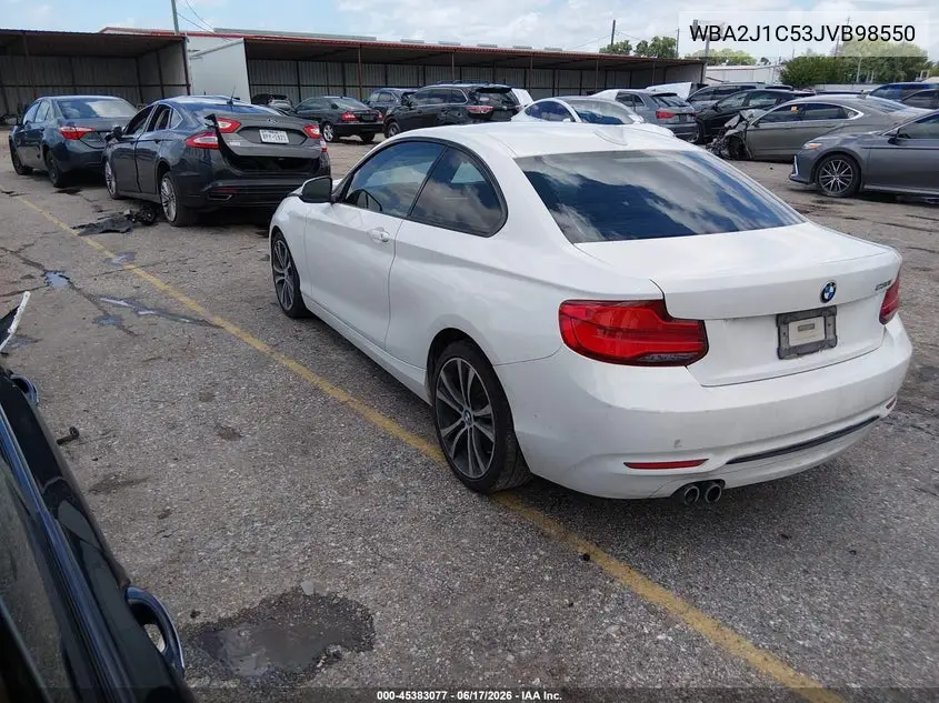 2018 BMW 230I VIN: WBA2J1C53JVB98550 Lot: 45383077