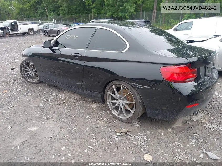 2018 BMW 230I xDrive VIN: WBA2J3C54JVD48242 Lot: 45545989
