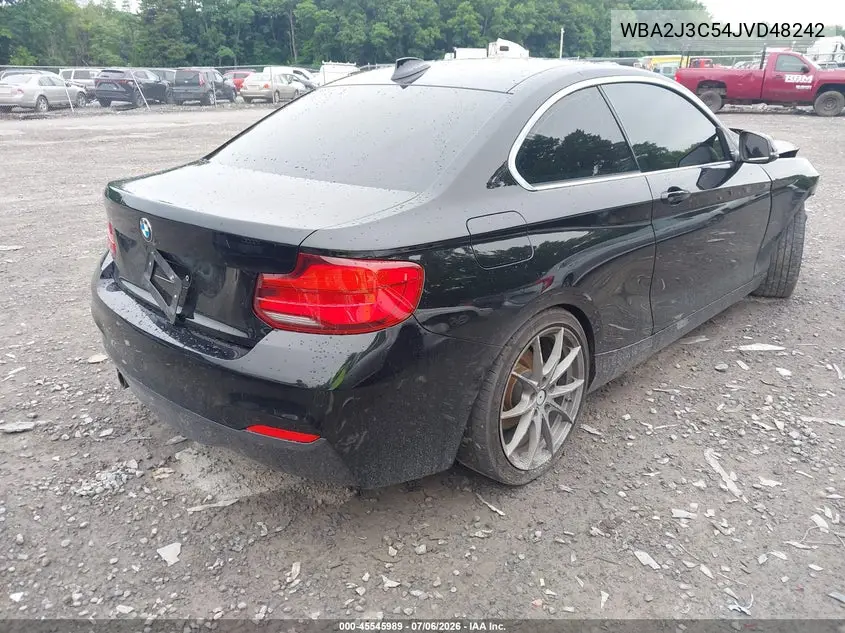 2018 BMW 230I xDrive VIN: WBA2J3C54JVD48242 Lot: 45545989