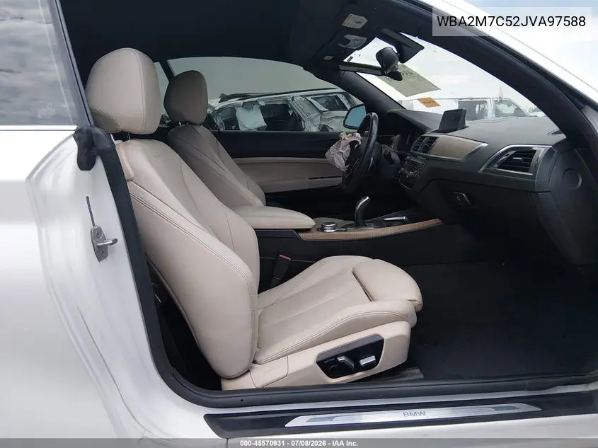 2018 BMW 230I VIN: WBA2M7C52JVA97588 Lot: 45570931