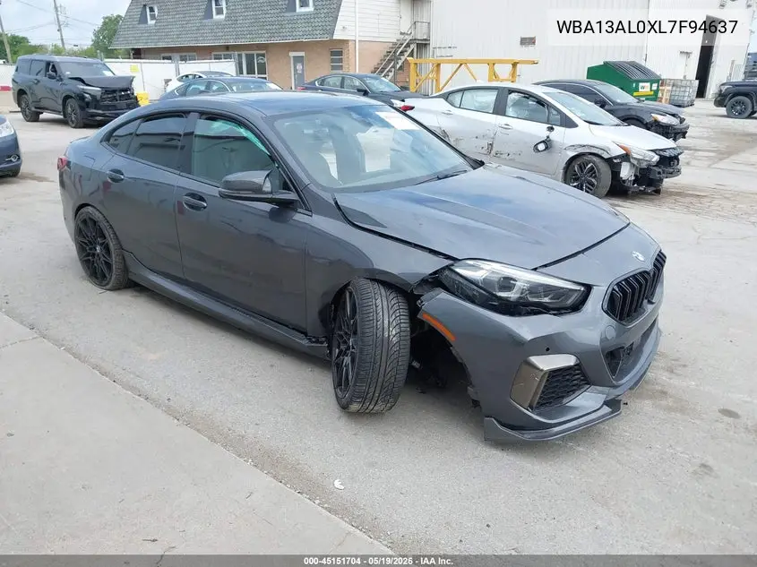 2020 BMW M235I Gran Coupe xDrive VIN: WBA13AL0XL7F94637 Lot: 45151704