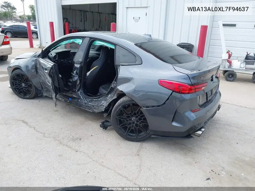 2020 BMW M235I Gran Coupe xDrive VIN: WBA13AL0XL7F94637 Lot: 45151704