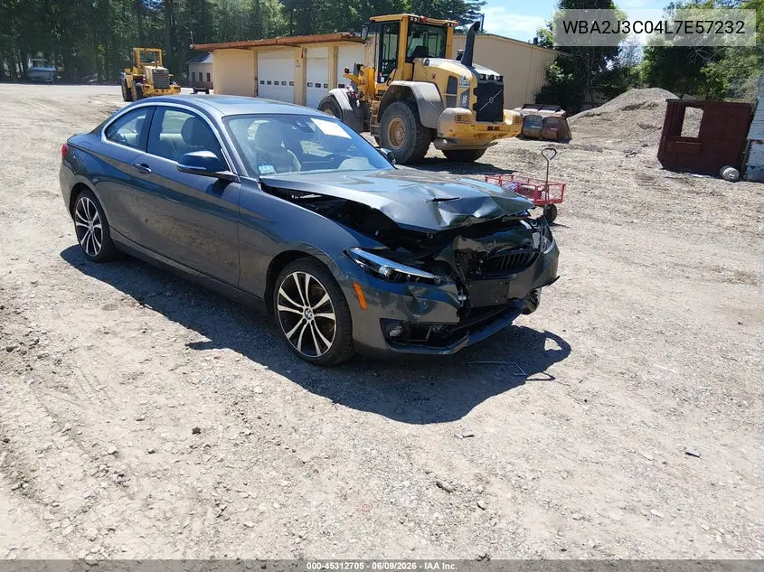 2020 BMW 230I xDrive VIN: WBA2J3C04L7E57232 Lot: 45312705