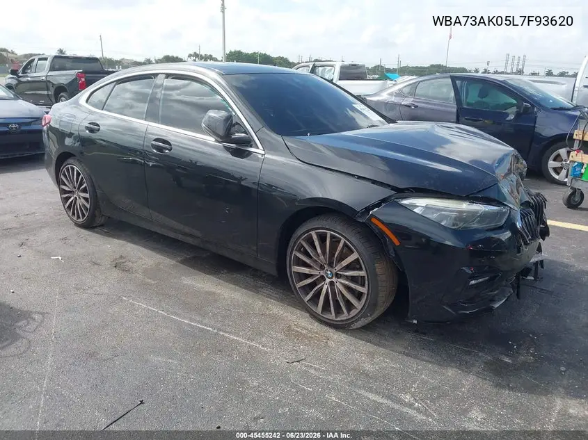 2020 BMW 228I Gran Coupe xDrive VIN: WBA73AK05L7F93620 Lot: 45455242