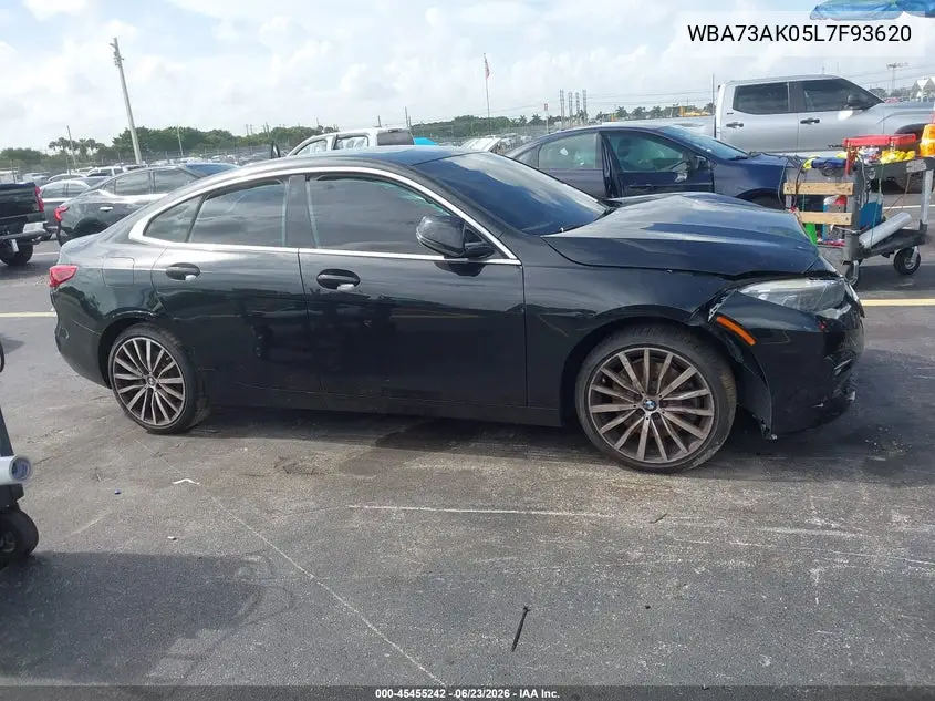 2020 BMW 228I Gran Coupe xDrive VIN: WBA73AK05L7F93620 Lot: 45455242