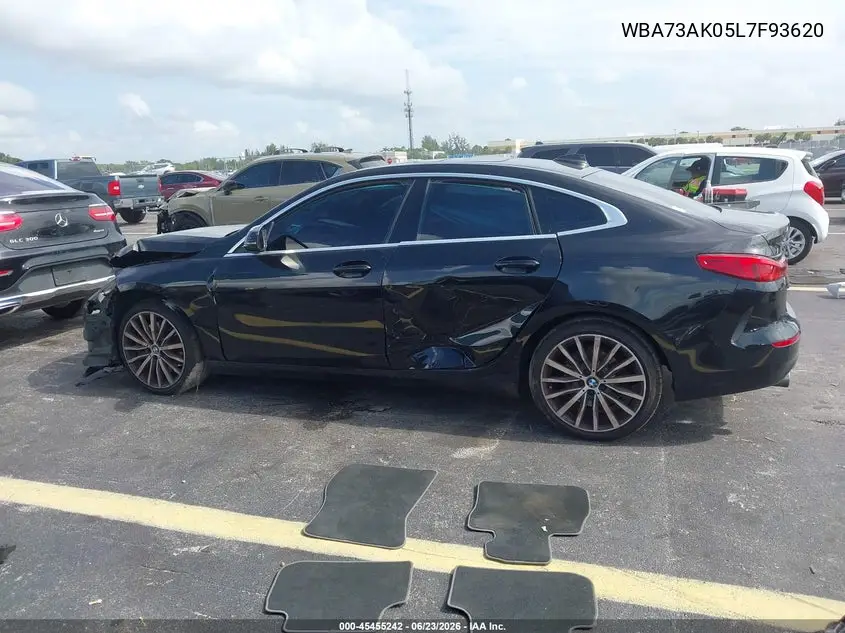 2020 BMW 228I Gran Coupe xDrive VIN: WBA73AK05L7F93620 Lot: 45455242