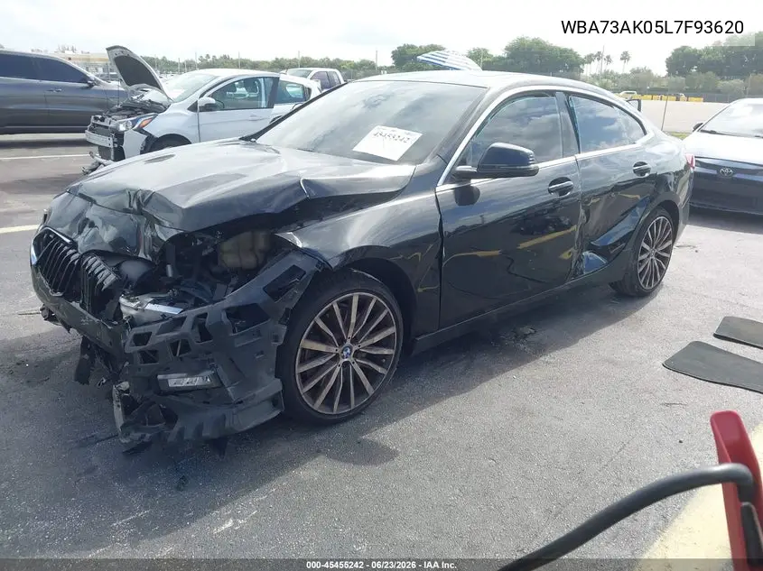 2020 BMW 228I Gran Coupe xDrive VIN: WBA73AK05L7F93620 Lot: 45455242