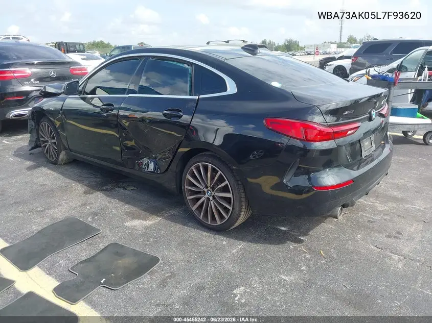 2020 BMW 228I Gran Coupe xDrive VIN: WBA73AK05L7F93620 Lot: 45455242