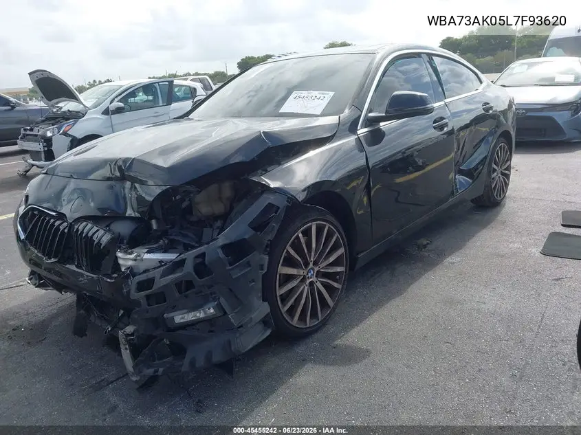 2020 BMW 228I Gran Coupe xDrive VIN: WBA73AK05L7F93620 Lot: 45455242