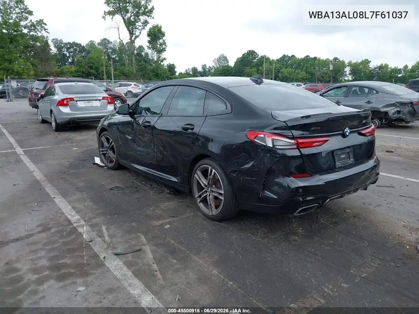 2020 BMW M235I Gran Coupe xDrive VIN: WBA13AL08L7F61037 Lot: 45500916