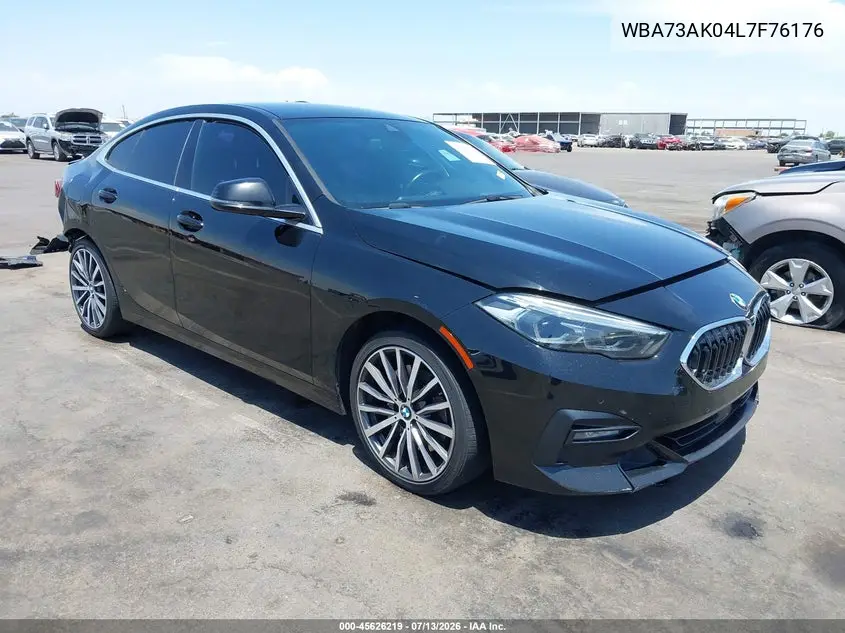 2020 BMW 228I Gran Coupe xDrive VIN: WBA73AK04L7F76176 Lot: 45626219