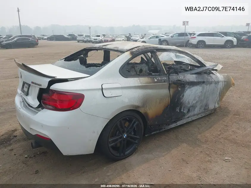 2020 BMW M240I xDrive VIN: WBA2J7C09L7E74146 Lot: 45639295