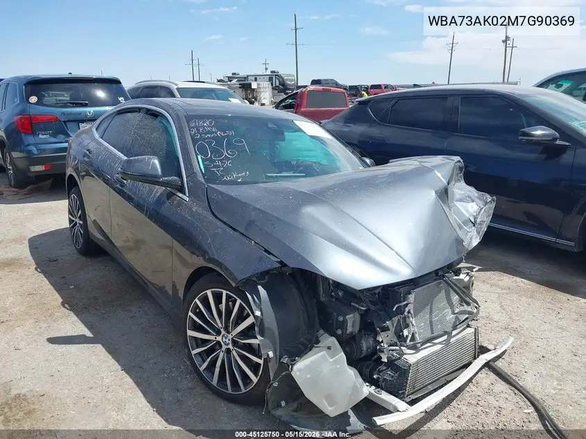 2021 BMW 228I Gran Coupe xDrive VIN: WBA73AK02M7G90369 Lot: 45125750