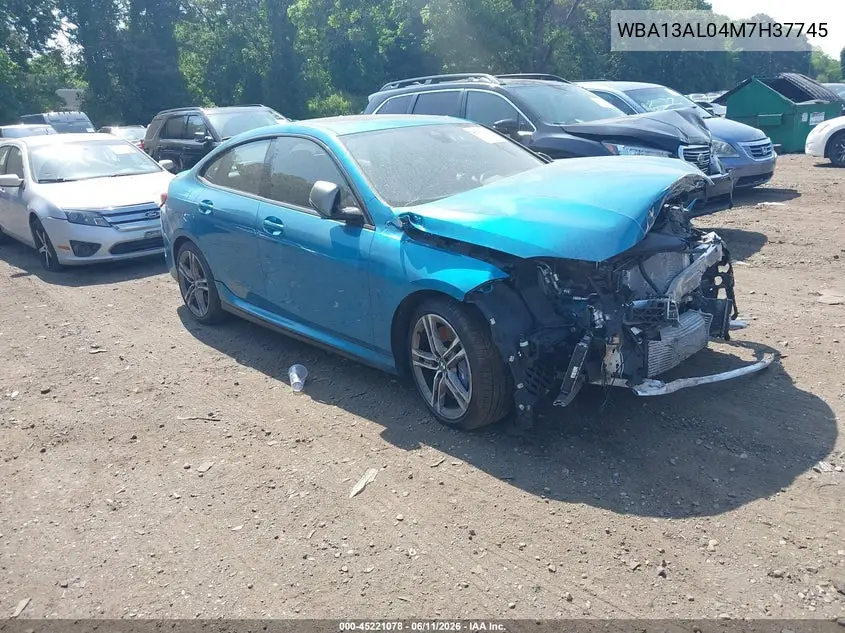 2021 BMW M235I Gran Coupe xDrive VIN: WBA13AL04M7H37745 Lot: 45221078