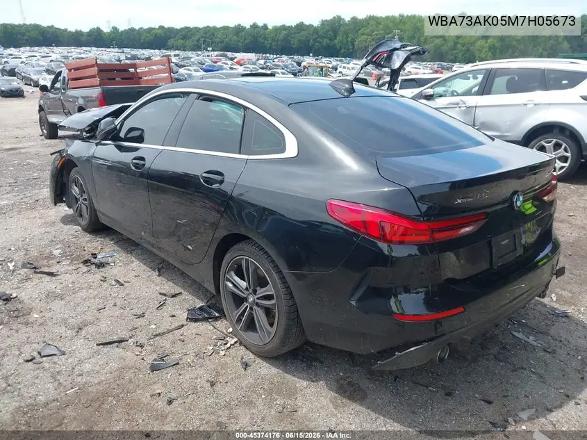 2021 BMW 228I Gran Coupe xDrive VIN: WBA73AK05M7H05673 Lot: 45374176