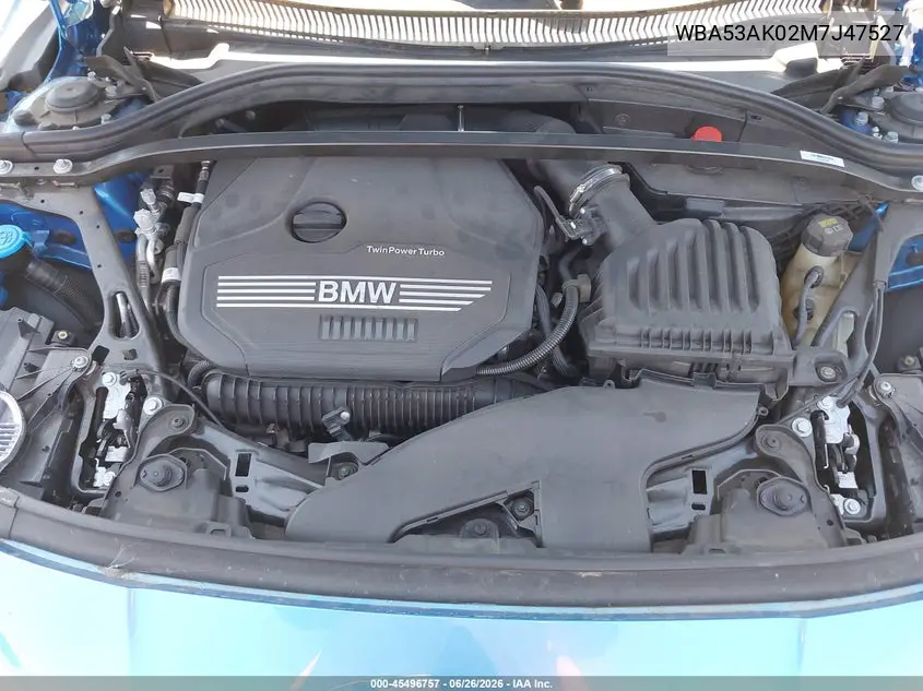 2021 BMW 228I Gran Coupe Sdrive VIN: WBA53AK02M7J47527 Lot: 45496757