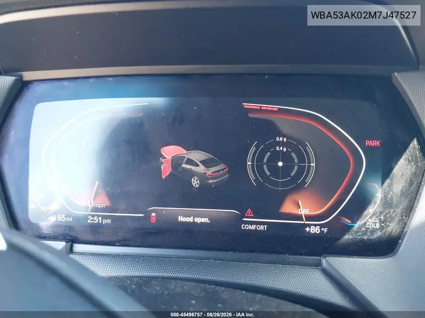 2021 BMW 228I Gran Coupe Sdrive VIN: WBA53AK02M7J47527 Lot: 45496757
