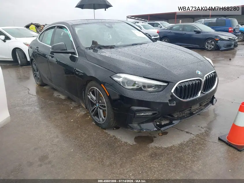 2021 BMW 228I Gran Coupe xDrive VIN: WBA73AK04M7H68280 Lot: 45581886