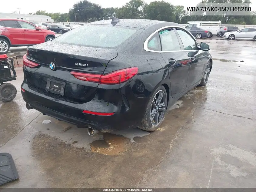 2021 BMW 228I Gran Coupe xDrive VIN: WBA73AK04M7H68280 Lot: 45581886