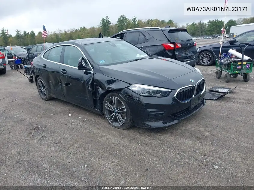 2022 BMW 228 Gran Coupe I xDrive VIN: WBA73AK01N7L23171 Lot: 45123243