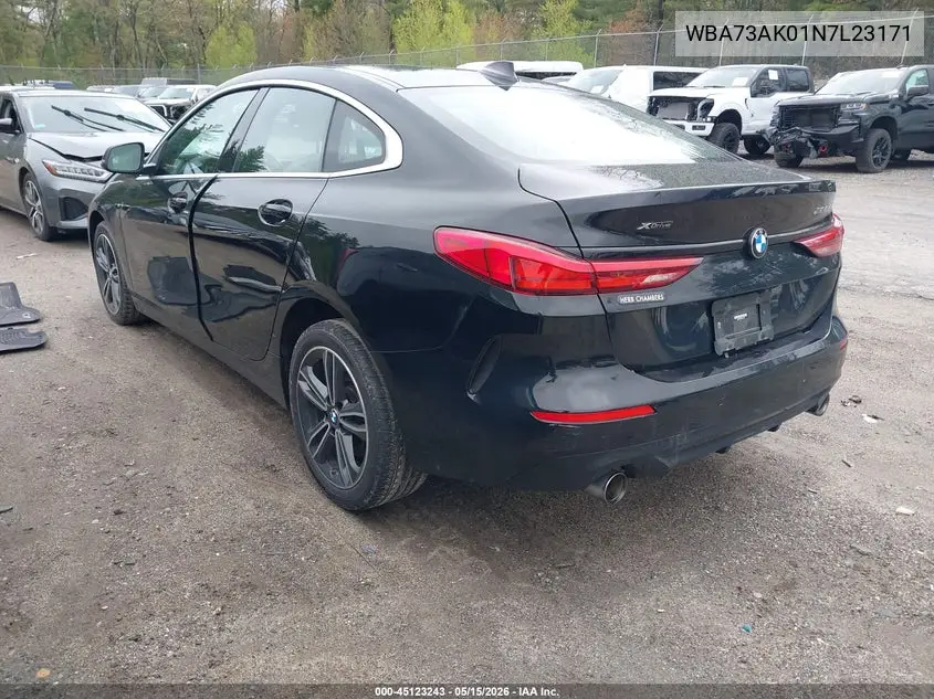 2022 BMW 228 Gran Coupe I xDrive VIN: WBA73AK01N7L23171 Lot: 45123243