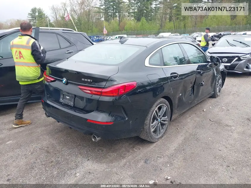 2022 BMW 228 Gran Coupe I xDrive VIN: WBA73AK01N7L23171 Lot: 45123243