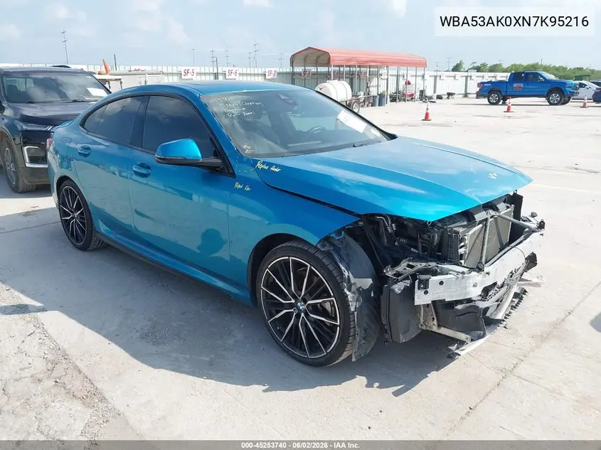 2022 BMW 228 Gran Coupe I Sdrive VIN: WBA53AK0XN7K95216 Lot: 45253740