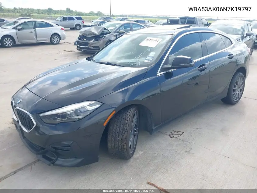 2022 BMW 228 Gran Coupe I Sdrive VIN: WBA53AK06N7K19797 Lot: 45277304