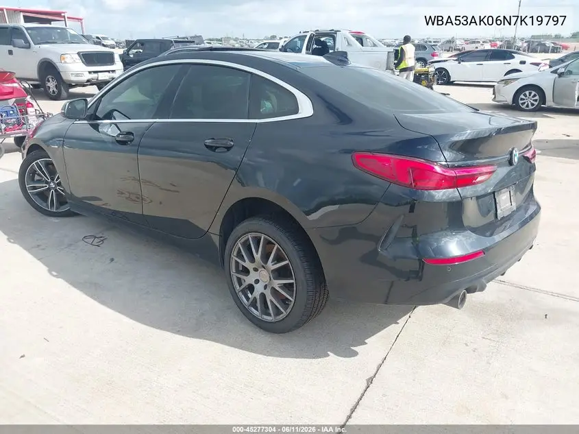 2022 BMW 228 Gran Coupe I Sdrive VIN: WBA53AK06N7K19797 Lot: 45277304