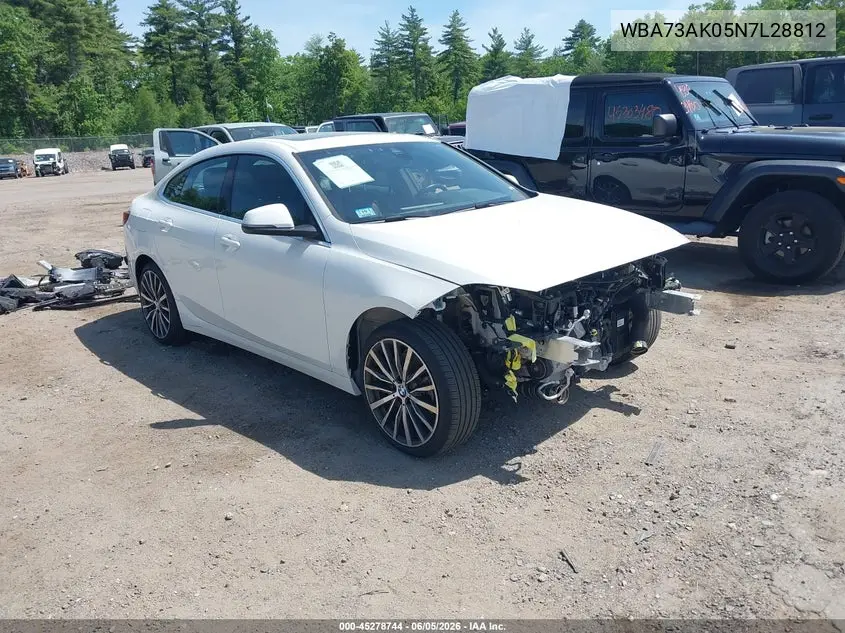 2022 BMW 228 Gran Coupe I xDrive VIN: WBA73AK05N7L28812 Lot: 45278744