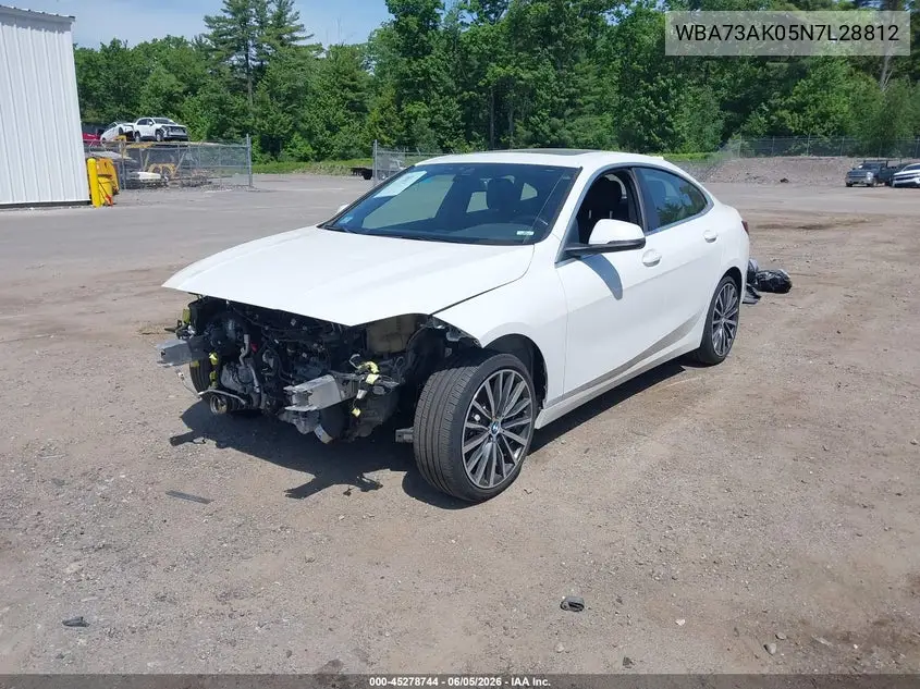 2022 BMW 228 Gran Coupe I xDrive VIN: WBA73AK05N7L28812 Lot: 45278744