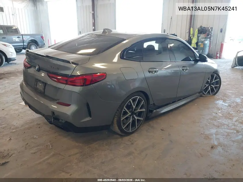 2022 BMW M235 Gran Coupe I xDrive VIN: WBA13AL05N7K45241 Lot: 45282940