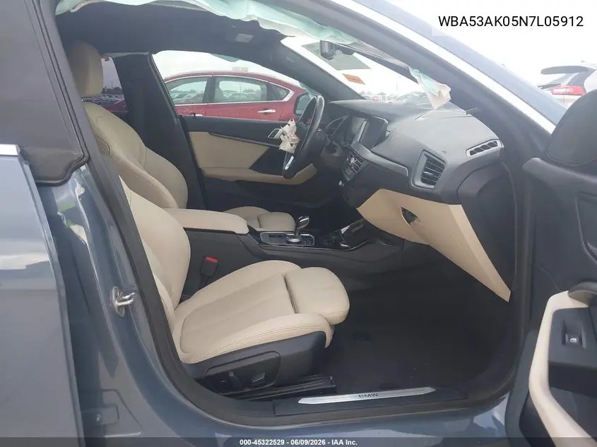 2022 BMW 228 Gran Coupe I Sdrive VIN: WBA53AK05N7L05912 Lot: 45322529