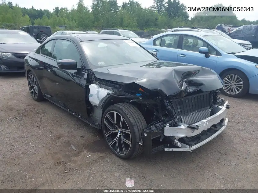 2022 BMW 230 I VIN: 3MW23CM06N8C56343 Lot: 45533486