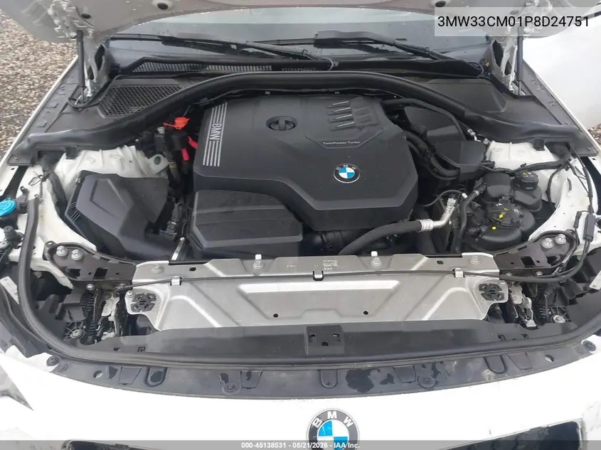 2023 BMW 230 I xDrive VIN: 3MW33CM01P8D24751 Lot: 45138531
