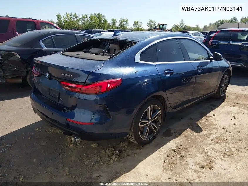 2023 BMW 228 Gran Coupe I xDrive VIN: WBA73AK01P7N03141 Lot: 45179868
